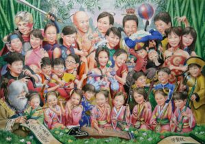 なんか雑技団のまねしてる子がいるよ！